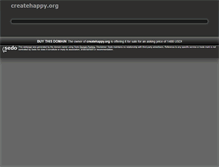 Tablet Screenshot of createhappy.org